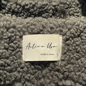 Active USA Charcoal Fleece Jacket